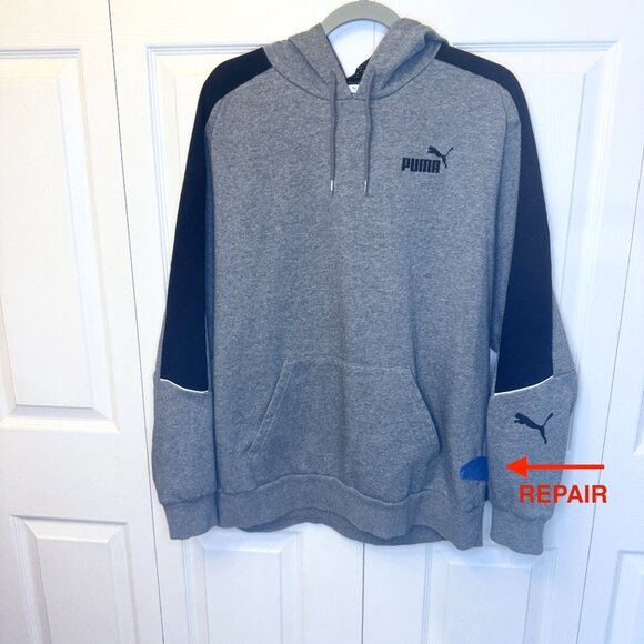 PUMA Men's Pipe Sports Hoodie Pullover Size XL - Net Lined Hood - Sportswear - Picture 6 of 8